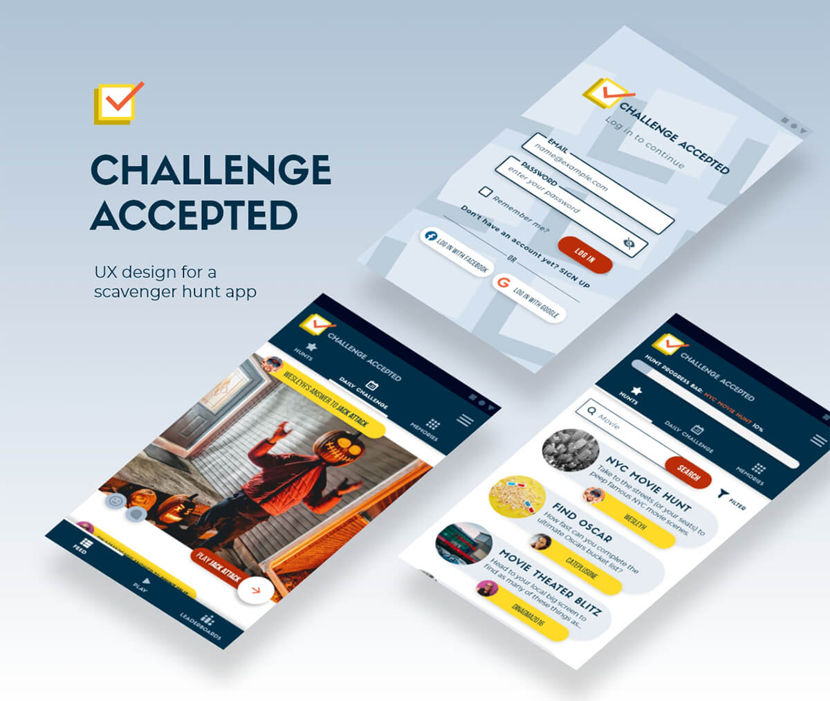 Challenege Accepted UX Design Project